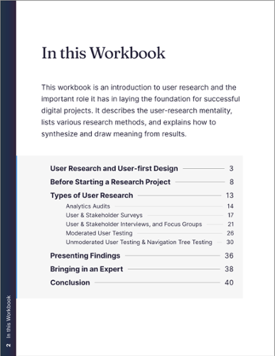 User Research Workbook TOC - Savas Labs-1